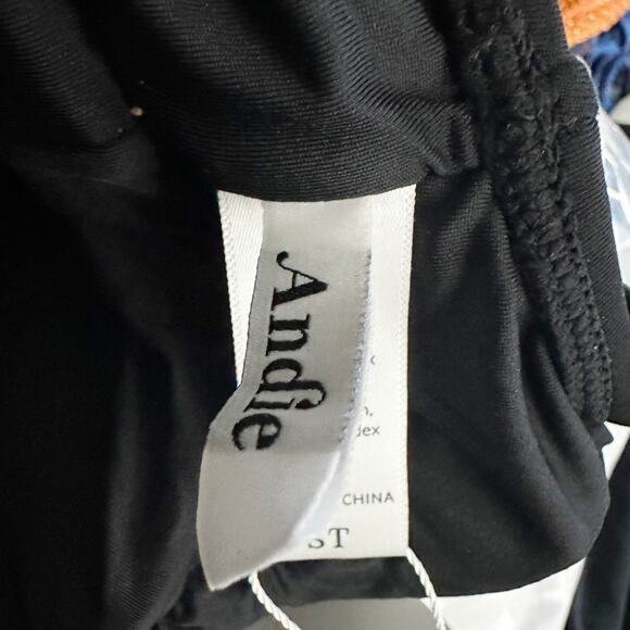 Andie Mykonos Small Long Torso Black One Piece Swimsuit LT - Picture 5 of 10